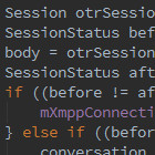 Kleiner Ausschnitt des Quellcodes